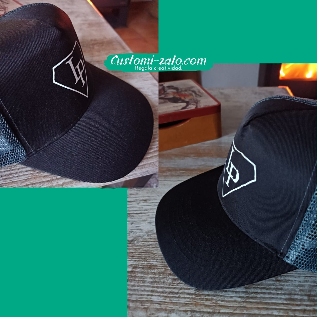 gorra personalizada negro