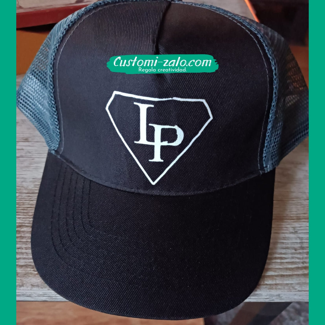 gorra personalizada negro