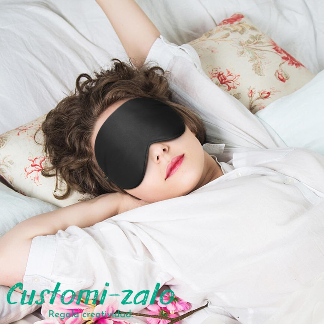 antifaz para dormir noche negro ojos descanso relax oscuro