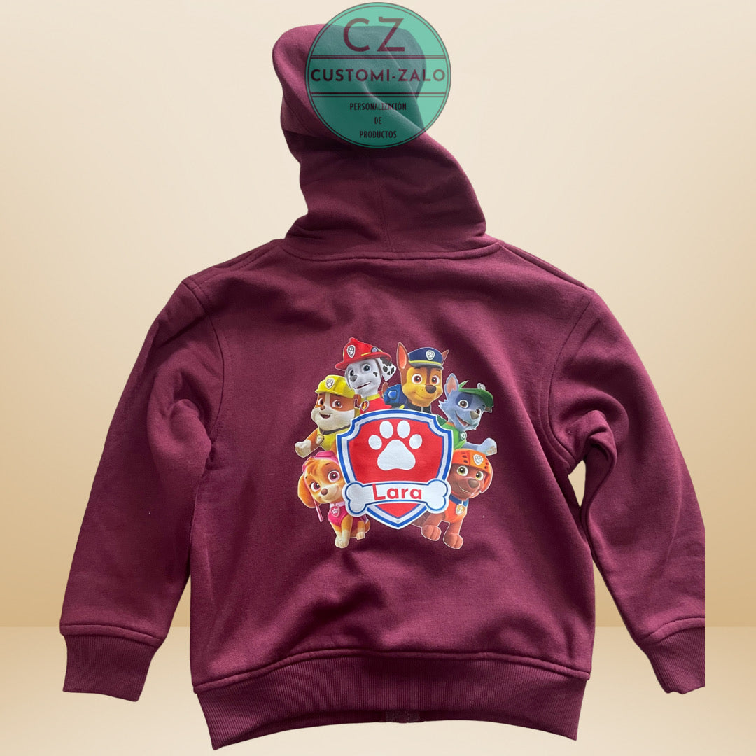 sudadera personalizada iniciales letras dibujo logo nombre foto colores recuerdo homenaje deporte