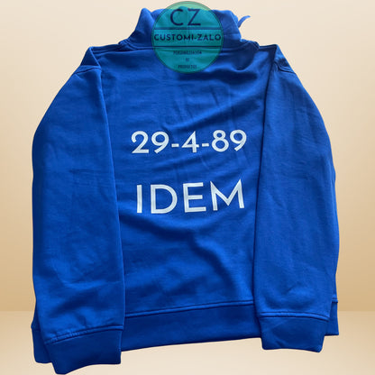 sudadera personalizada iniciales letras dibujo logo nombre foto colores recuerdo homenaje deporte