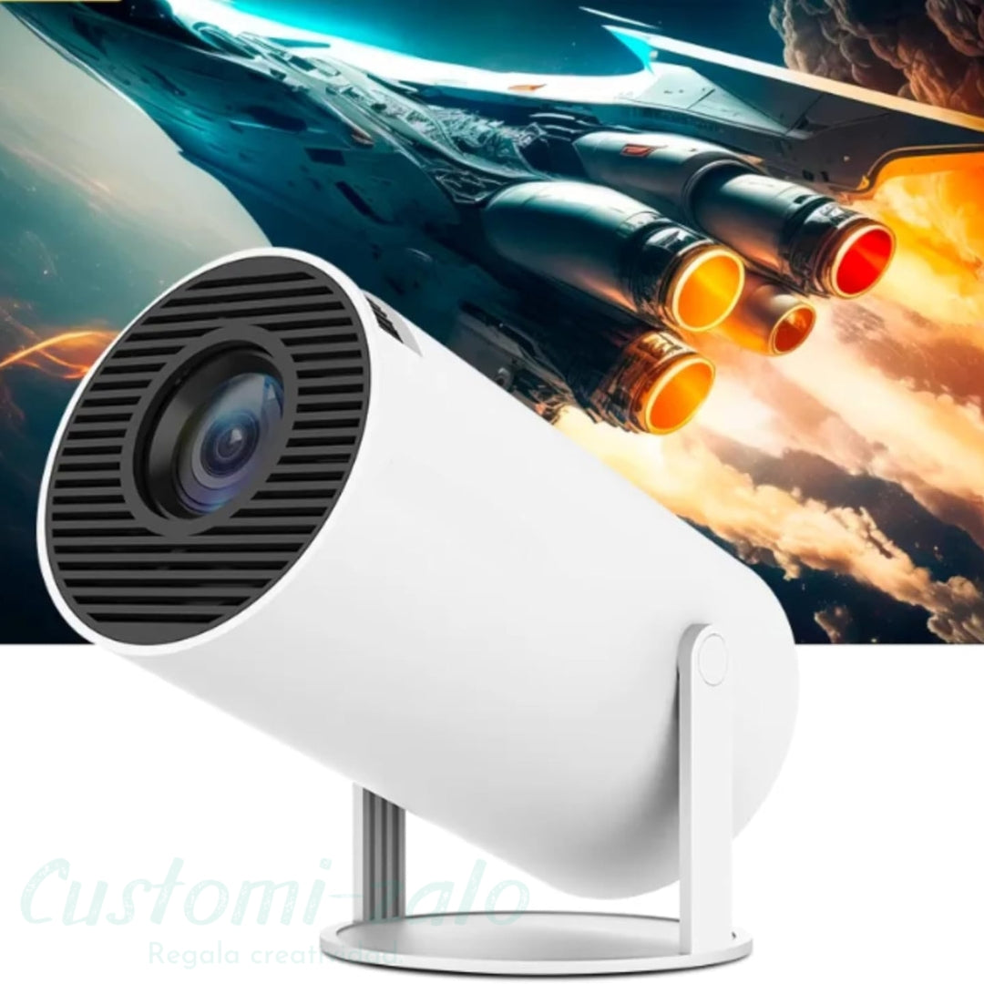 proyector portatil 4k hd cine tv series peliculas reuniones