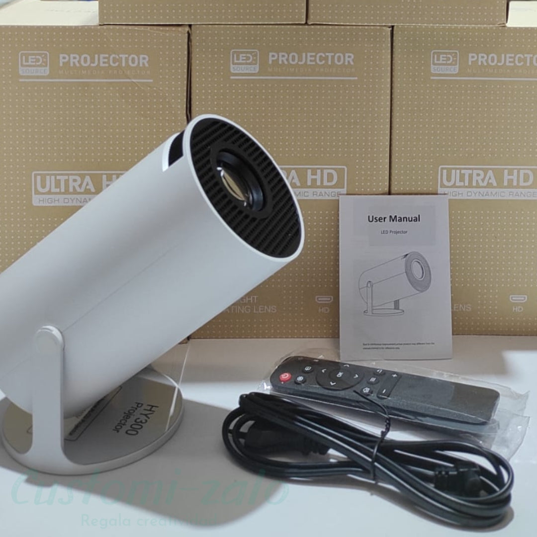 proyector portatil 4k hd cine tv series peliculas reuniones