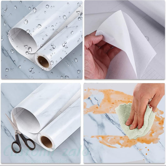 lamina decorativa efecto marmol casa reforma pared muebles