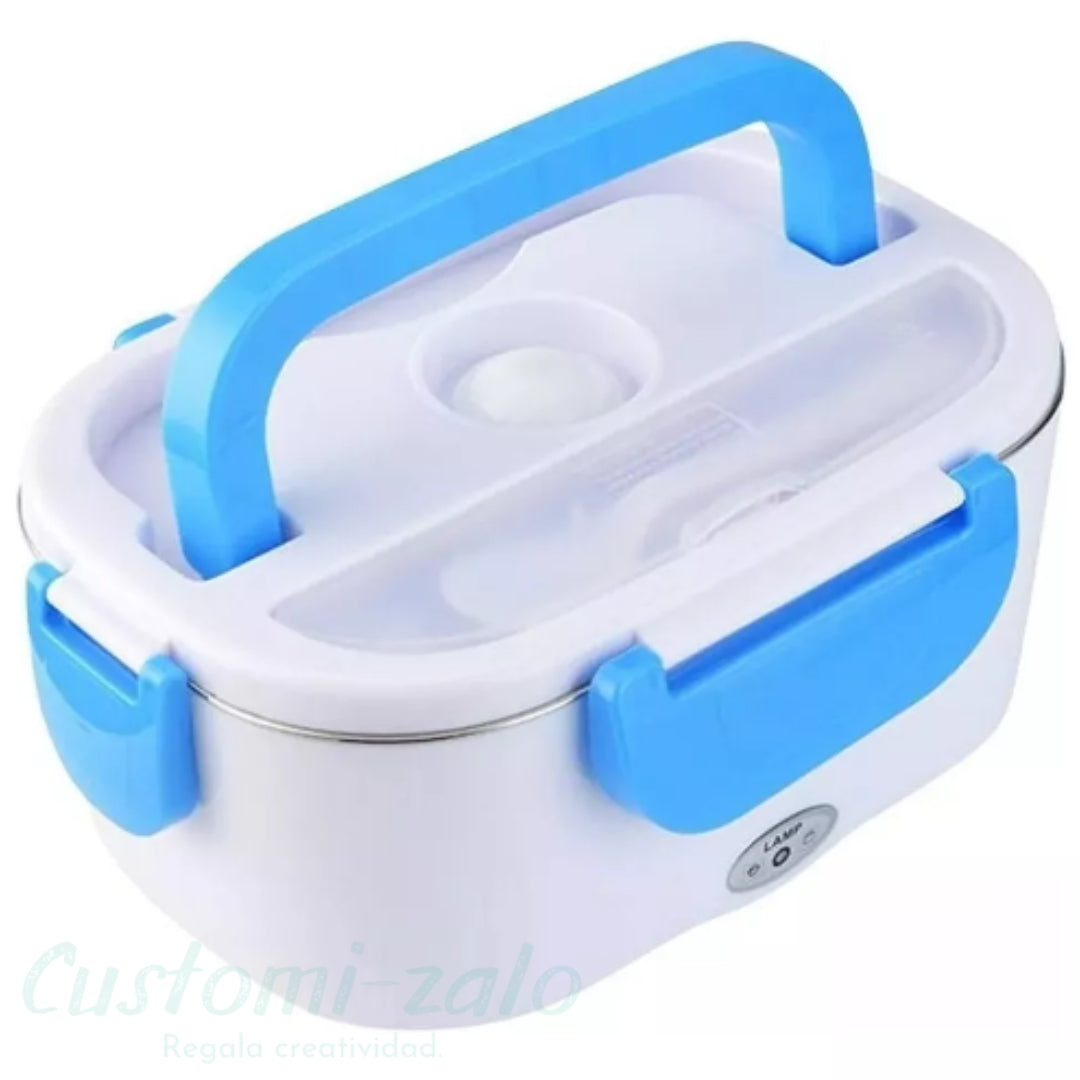 fiambrera portátil eléctrica calienta comida camping carretera oficina campo alimento