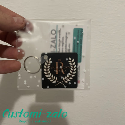 llavero personalizado foto dibujo nombres letras colores mdf 