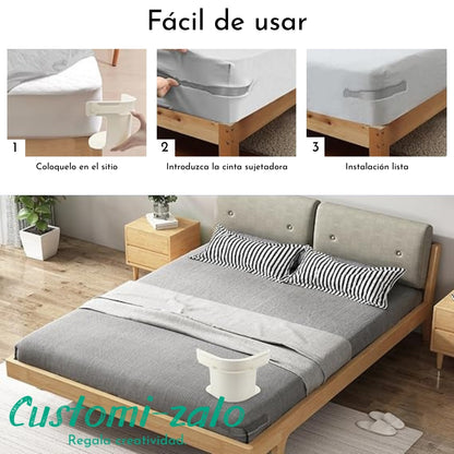 soporte sabanas cama dormir noche blanco transparente