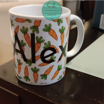 taza personalizada nombre letras foto recuerdo eventos