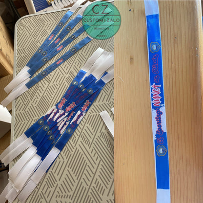 pulsera bolita personalizada poliester colores letras escudos logos fotos