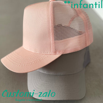  gorra personalizada beechfield color caramelo rosa negro gris infantil