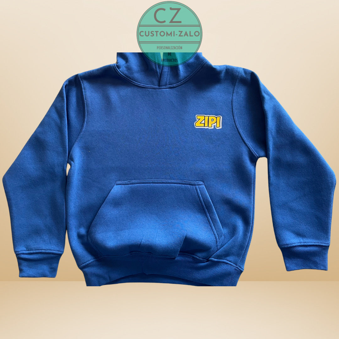 sudadera personalizada iniciales letras dibujo logo nombre foto colores recuerdo homenaje deporte