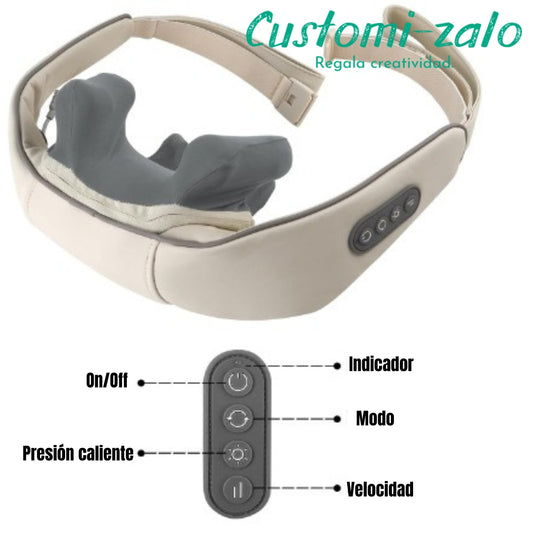 masajeador cuello y hombros 5D hombre mujer nuca pierna masaje