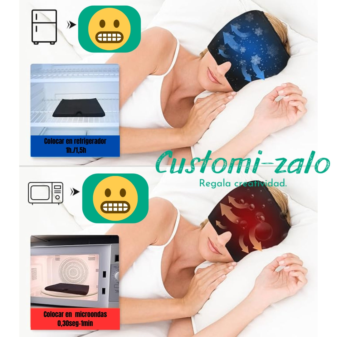 gorro gel migraña hombre mujer dolor cabeza