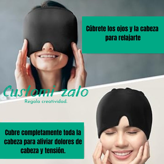 gorro gel migraña hombre mujer dolor cabeza