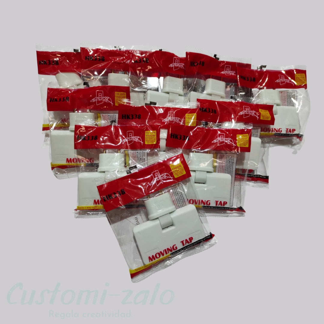 Enchufe plano pared giratorio 180º