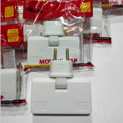 Enchufe plano pared giratorio 180º