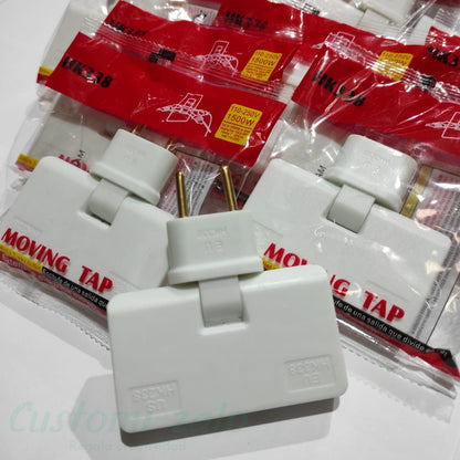 Enchufe plano pared giratorio 180º