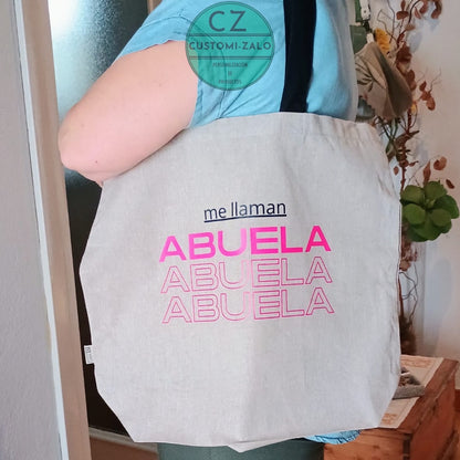 bolsa playa playera puzle dibujo logo nombre foto colores