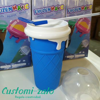 Taza granizadora sabores hielo granizado casa handmade verano