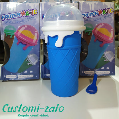 Taza granizadora sabores hielo granizado casa handmade verano