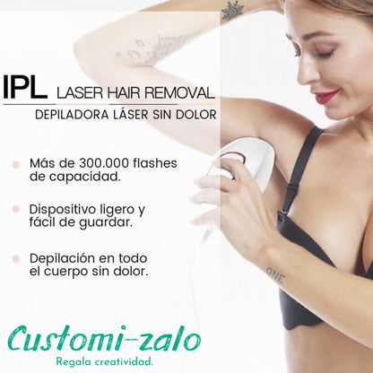 Depiladora laser ipl vello depilacion perfecta mujer hombre