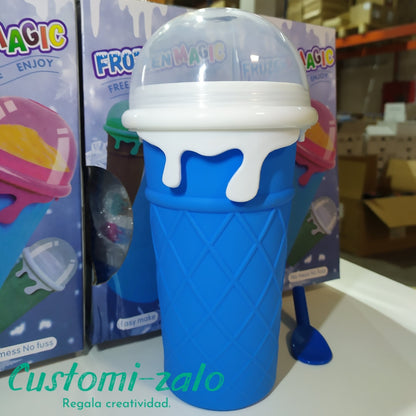 Taza granizadora sabores hielo granizado casa handmade verano