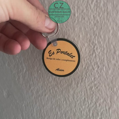 llavero personalizado foto dibujo nombres letras colores mdf 