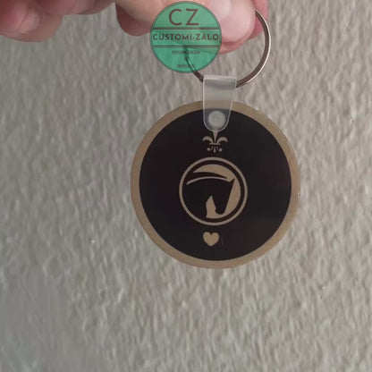 llavero personalizado foto dibujo nombres letras colores mdf 